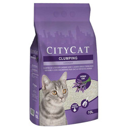 City Cat - City Cat Lavanta Kokulu Topaklanan Kedi Kumu 10 Lt