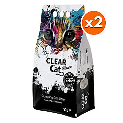 Clear Cat Blanco Aktif Karbonlu Kedi Kumu 10 Lt x 2 Adet - Clear Cat