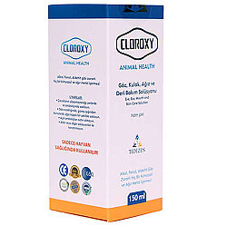Cloroxy Animal Health Bakım Solüsyonu 150 ML (Göz, Kulak, Ağız ve Deri Bakım) - Cloroxy
