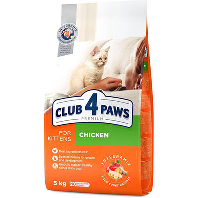 Club4Paws Premium Kitten Tavuk Etli Yavru Kedi Maması 5 Kg 