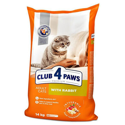 Club4Paws Premium Tavşan Etli Kedi Maması 14 Kg 