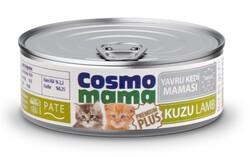 Cosmo - Cosmo Mama Premium Kitten Pate Kuzu Etli Yavru Kedi Yaş Maması 85 Gr