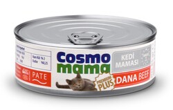 Cosmo Mama Premium Pate Dana Etli (Beef) Kedi Yaş Maması 85 Gr - Cosmo
