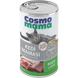 Cosmo - Cosmo Mama Premium Pate Kısırlaştırılmış Kuzu Etli Kedi Yaş Maması 415 Gr