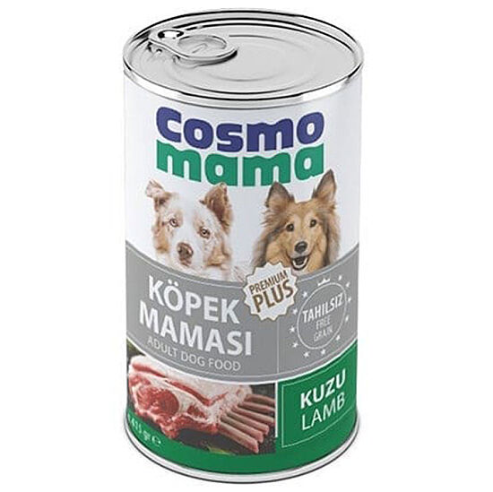 Cosmo Mama Premium Pate Kuzu Etli Köpek Yaş Maması 415 Gr - 1