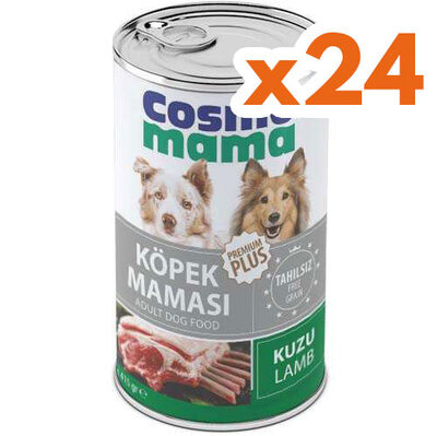 Cosmo Mama Premium Pate Kuzu Etli Köpek Yaş Maması 415 Gr x 24 Adet - 3