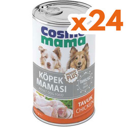 Cosmo - Cosmo Mama Premium Pate Tavuk Etli Köpek Yaş Maması 415 Gr x 24 Adet