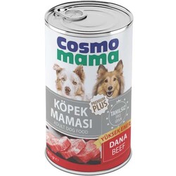 Cosmo - Cosmo Mama Premium Pate Yüksek Enerji Dana Etli (Beef) Köpek Yaş Maması 415 Gr