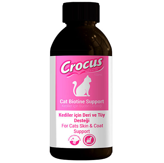 Crocus Biotine Support Deri ve Tüy Sağlığı Kedi Damlası 100 ML - 1