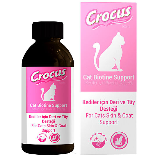 Crocus Biotine Support Deri ve Tüy Sağlığı Kedi Damlası 100 ML - 3