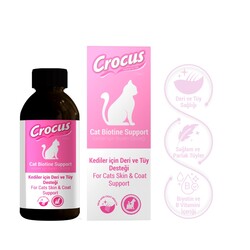 Crocus Biotine Support Deri ve Tüy Sağlığı Kedi Damlası 100 ML - Thumbnail