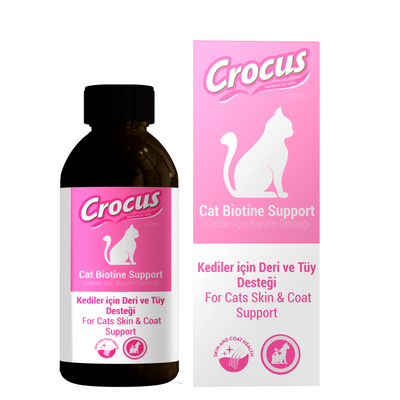 Crocus Biotine Support Deri ve Tüy Sağlığı Kedi Damlası 100 ML