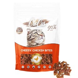 Crocus - Crocus Cheesey Chicken Bites Peynir ve Tavuk Etli Tahılsız Kedi Ödülü 80 Gr