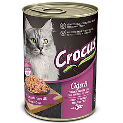 Crocus Ciğerli Sos İçinde Parça Etli Kedi Konservesi 400 Gr x 12 Adet - 2