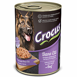 Crocus Dana Etli Sos İçinde Parça Etli Köpek Konservesi 400 Gr x 12 Adet - 2