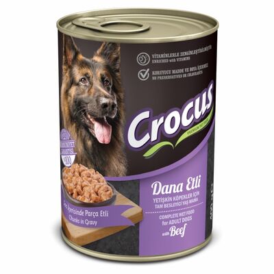 Crocus Dana Etli Sos İçinde Parça Etli Köpek Konservesi 400 Gr