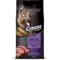 Crocus - Crocus Dana Etli ve Pirinçli Yetişkin Köpek Maması 15 Kg