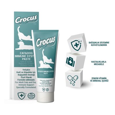 Crocus Immune System Bağışıklık Sistemi Kedi ve Köpek Macunu 100 Gr