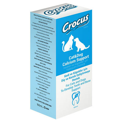 Crocus Kedi ve Köpek Kalsiyum Diş ve Kemik Sağlığı 100 ML