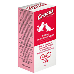 Crocus - Crocus Kedi ve Köpek Multivitamin Destek Tamamlayıcı Yem 100 ML