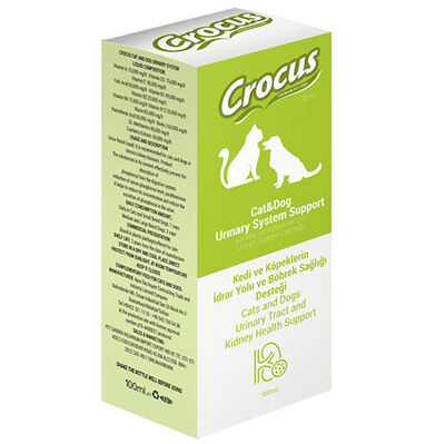 Crocus Kedi ve Köpek Üriner Sistem Destekleyici Yem Katkısı 100 ML