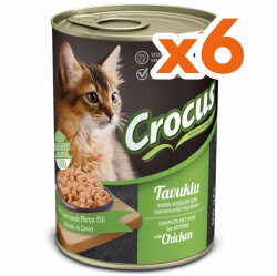 Crocus Kitten Tavuk Etli Sos İçinde Parça Etli Yavru Kedi Konservesi 400 Gr x 6 Adet - Crocus
