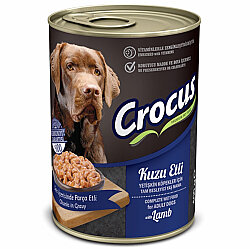 Crocus Kuzu Etli Sos İçinde Parça Etli Köpek Konservesi 400 Gr x 12 Adet - 2
