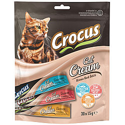 Crocus Multipack Krema Ek Besin Takviyesi Kedi Ödülü 30x15 Gr - Crocus