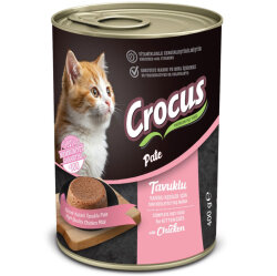 Crocus Pate Kitten Tavuk Etli Yavru Kedi Konservesi 400 Gr - Crocus