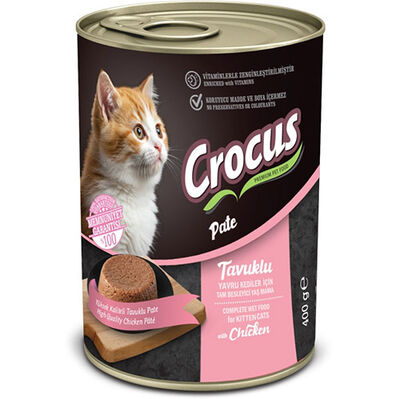 Crocus Pate Kitten Tavuk Etli Yavru Kedi Konservesi 400 Gr