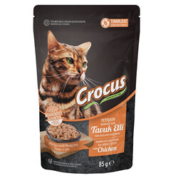 Crocus - Crocus Pouch Tahılsız Tavuklu Jöleli Kedi Yaş Maması 85 Gr