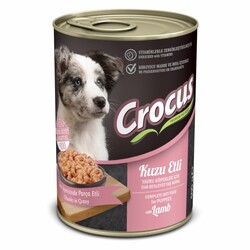 Crocus - Crocus Puppy Kuzu Etli Sos İçinde Parça Etli Yavru Köpek Konservesi 400 Gr