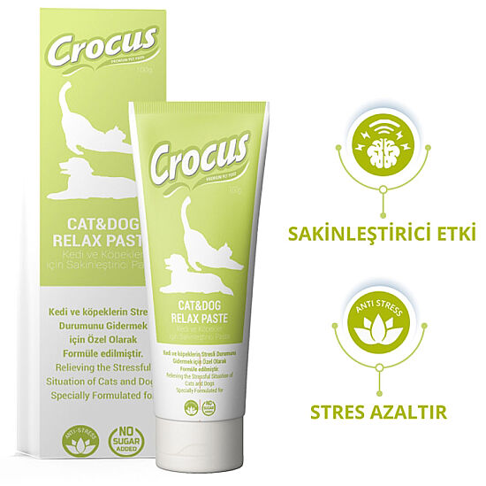 Crocus Relax Sakinleştirici Kedi ve Köpek Macunu 100 Gr - 2