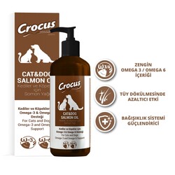 Crocus Salmon Oil Kedi ve Köpek Somon Yağı 200 ML - Thumbnail