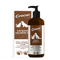 Crocus Salmon Oil Kedi ve Köpek Somon Yağı 200 ML - Thumbnail