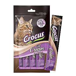Crocus Somon ve Karides Krema Ek Besin Takviyesi Kedi Ödülü 4x15 Gr - Crocus