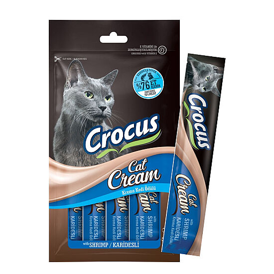 Crocus Karides Krema Ek Besin Takviyesi Kedi Ödülü 4x15 Gr - 1