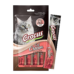 Crocus Somonlu Krema Ek Besin Takviyesi Kedi Ödülü 4x15 Gr - Crocus