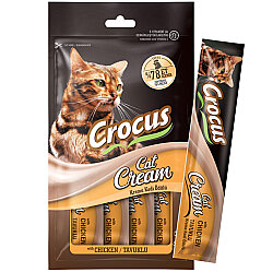 Crocus Tavuklu Krema Ek Besin Takviyesi Kedi Ödülü 4x15 Gr - Crocus