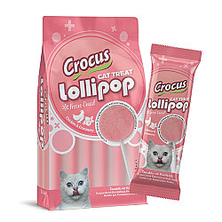 Crocus Tavuklu Ve Kızılcıklı Kedi Lolipopu 10 x 1,4 Gr (Toplam 14 Gr) - Crocus