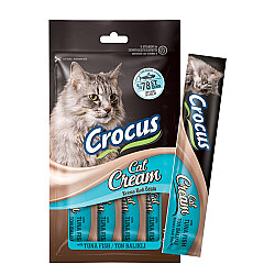 Crocus Ton Balıklı Krema Ek Besin Takviyesi Kedi Ödülü 4x15 Gr - Crocus