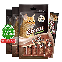 Crocus Yengeçli Krema Ek Besin Takviyesi Kedi Ödülü 4x15 Gr - 3 Al 2 Öde - Crocus