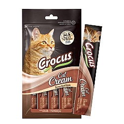Crocus Yengeçli Krema Ek Besin Takviyesi Kedi Ödülü 4x15 Gr - Crocus