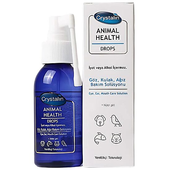 Crystalin Animal Health Drops 100 ML ( Göz, Kulak ve Ağız Bakım Solüsyonu ) - 1