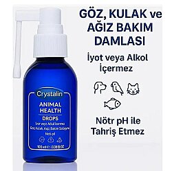 Crystalin Animal Health Drops 100 ML ( Göz, Kulak ve Ağız Bakım Solüsyonu ) - 2