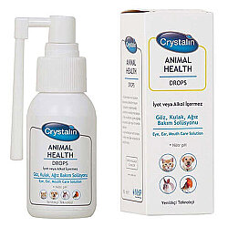 Crystalin Animal Health Drops 50 ML ( Göz, Kulak ve Ağız Bakım Solüsyonu ) - Crystalin