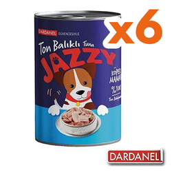 Dardanel - Dardanel Jazzy Ton Balıklı Tahılsız Köpek Konservesi 400 Gr x 6 Adet
