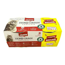 Dardanel Jazzy Zero Grain Dana Etli Tahılsız Kedi Konservesi 90 Gr - 4 Al 3 Öde - Dardanel