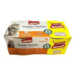 Dardanel Jazzy Zero Grain Tavuklu Tahılsız Kedi Konservesi 90 Gr - 4 Al 3 Öde - Dardanel
