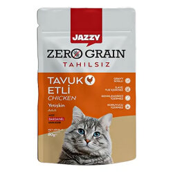 Dardanel Jazzy Zero Grain Tavuklu Tahılsız Kedi Yaş Maması 80 Gr - Dardanel